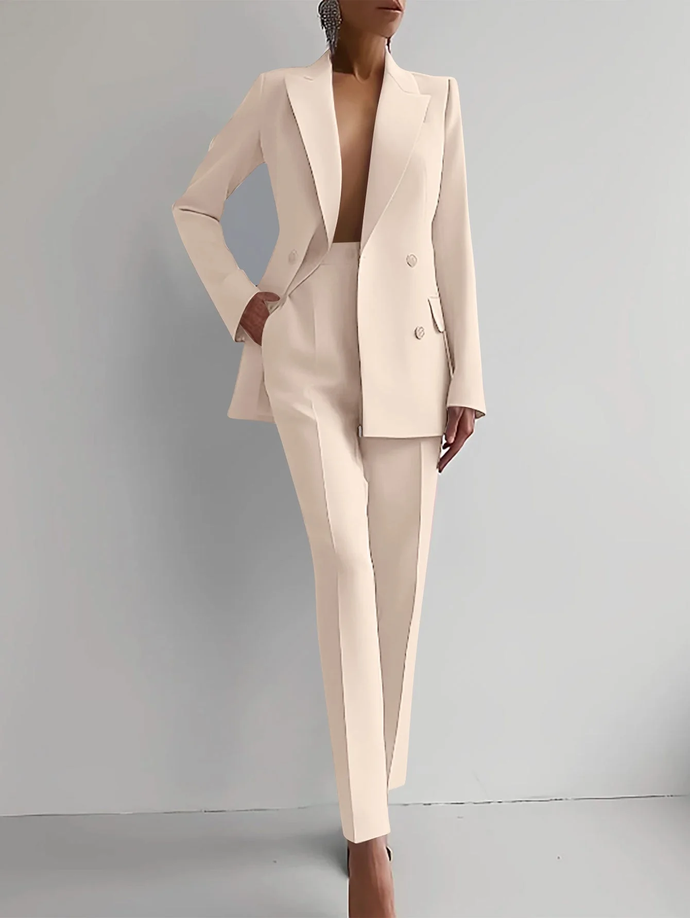 Elena – Eleganter Zweiteiliger Anzug Mit Blazer Und Schmaler Hose - Image 7