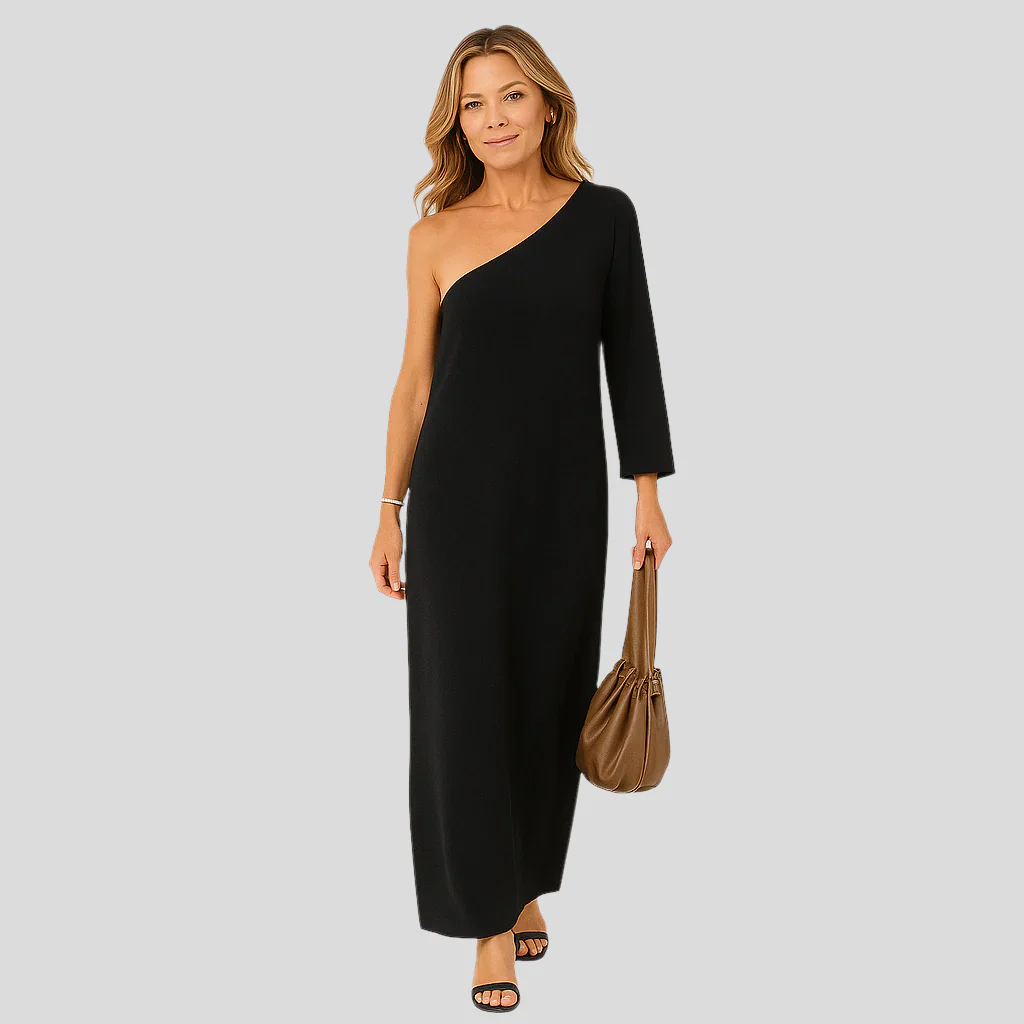 Elena – Elegantes asymmetrisches Maxikleid für einen Statement-Look - Image 2