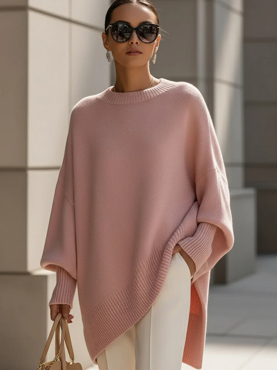 Elena – Elegantes Oversize-Strickponcho Damenoberteil - Image 6