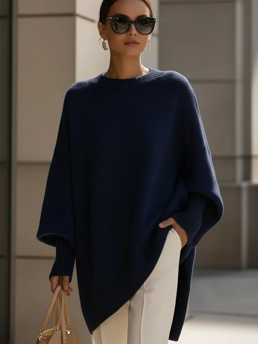 Elena – Elegantes Oversize-Strickponcho Damenoberteil - Image 7