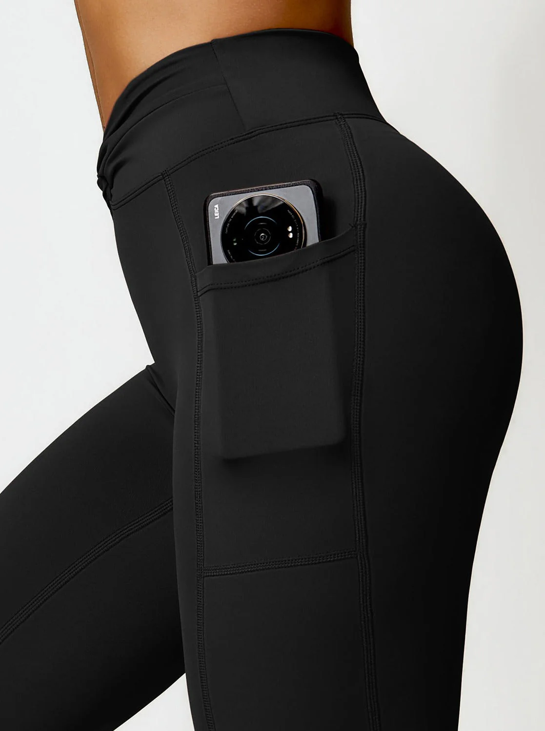 Elena | High-Waist Bootcut Leggings mit Taschen - Image 2