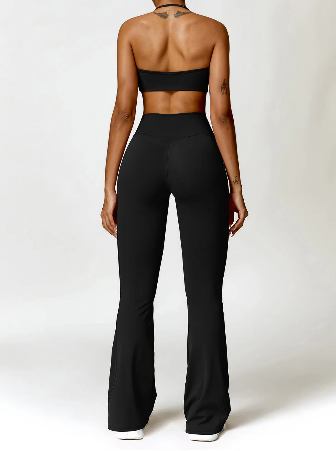 Elena | High-Waist Bootcut Leggings mit Taschen - Image 4
