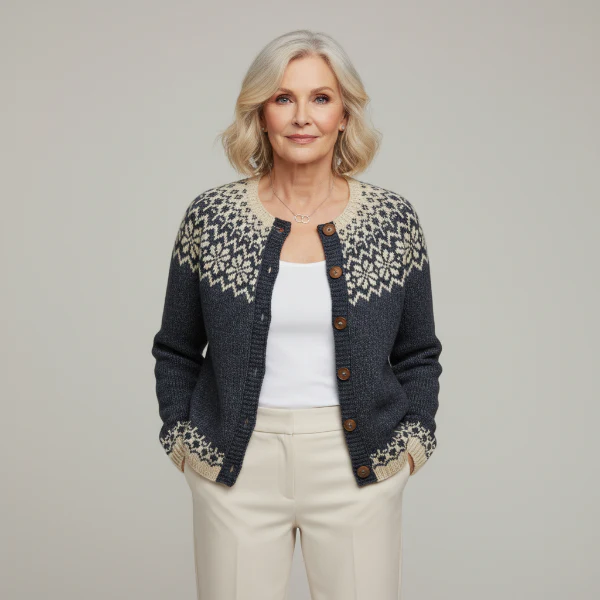 Elenaa - Handge Fertigt Woll Pullover - Image 2