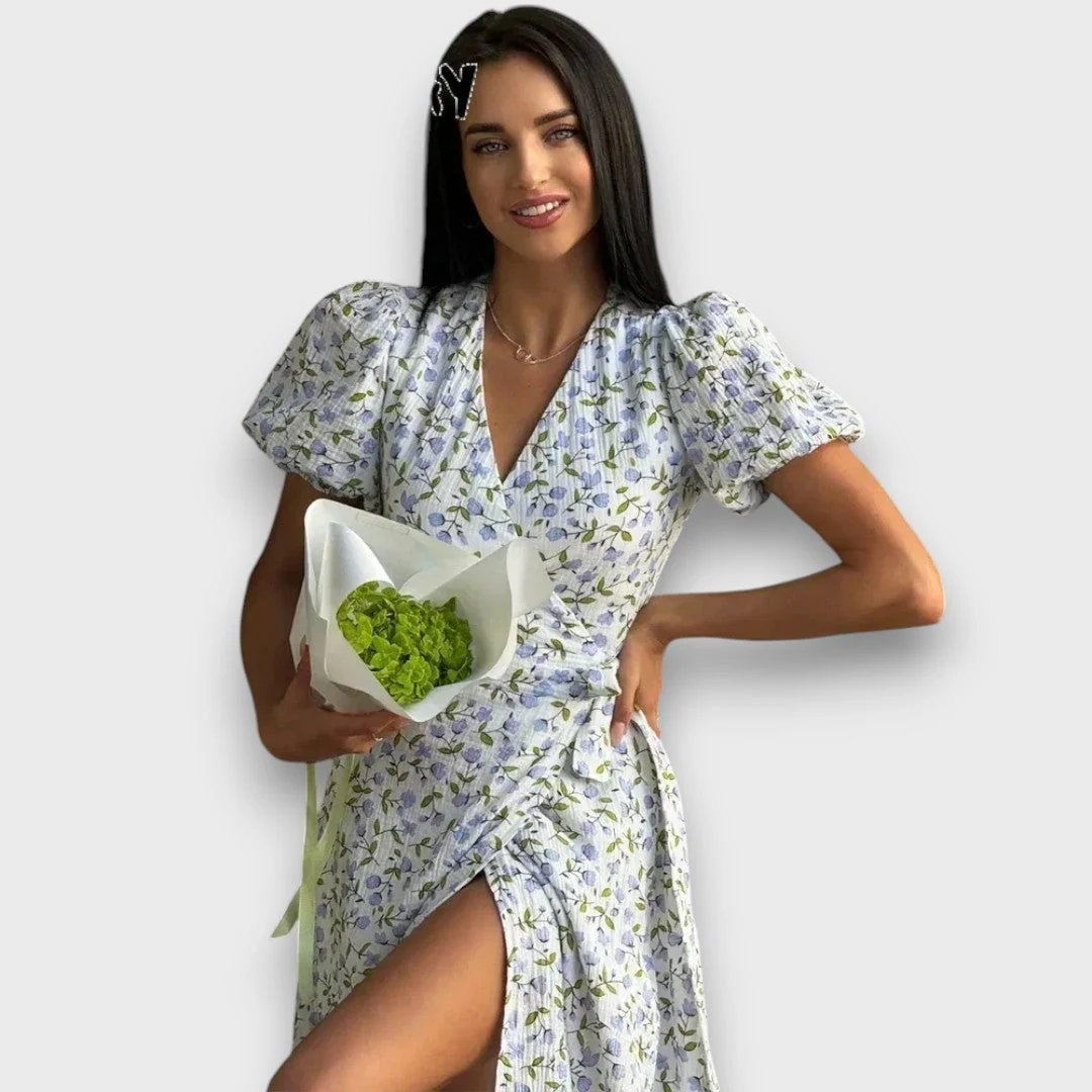 Elenya – Wickelkleid mit floraler Eleganz - Image 3