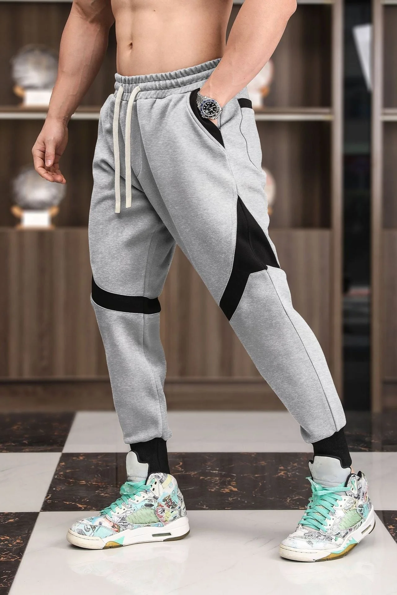 Elian | Farbblock Jogginghose - Image 7