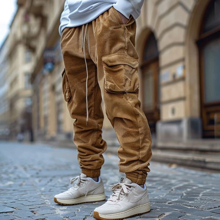 Elias - Jogginghose Aus Kord Mit Kordelzug Der Taille - Image 2