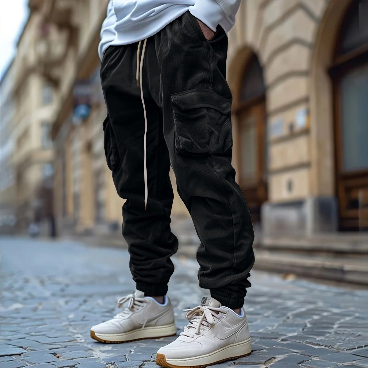 Elias - Jogginghose Aus Kord Mit Kordelzug Der Taille - Image 4
