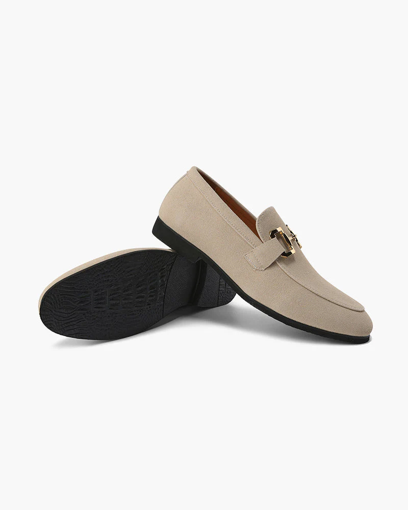 Elias | Lässig Herren-Loafer aus Wildleder mit edlem Metall-Detail - Image 5