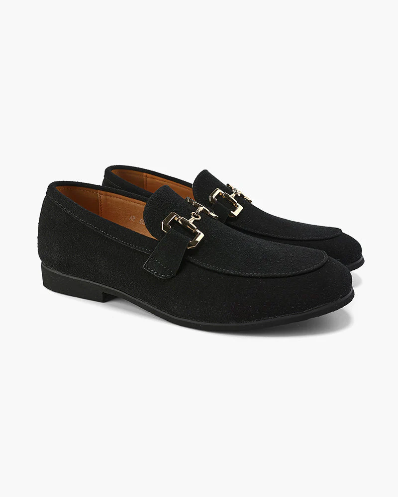 Elias | Lässig Herren-Loafer aus Wildleder mit edlem Metall-Detail - Image 8