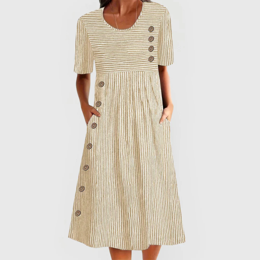 Eline – Stilvolles, lässiges Midikleid - Image 4