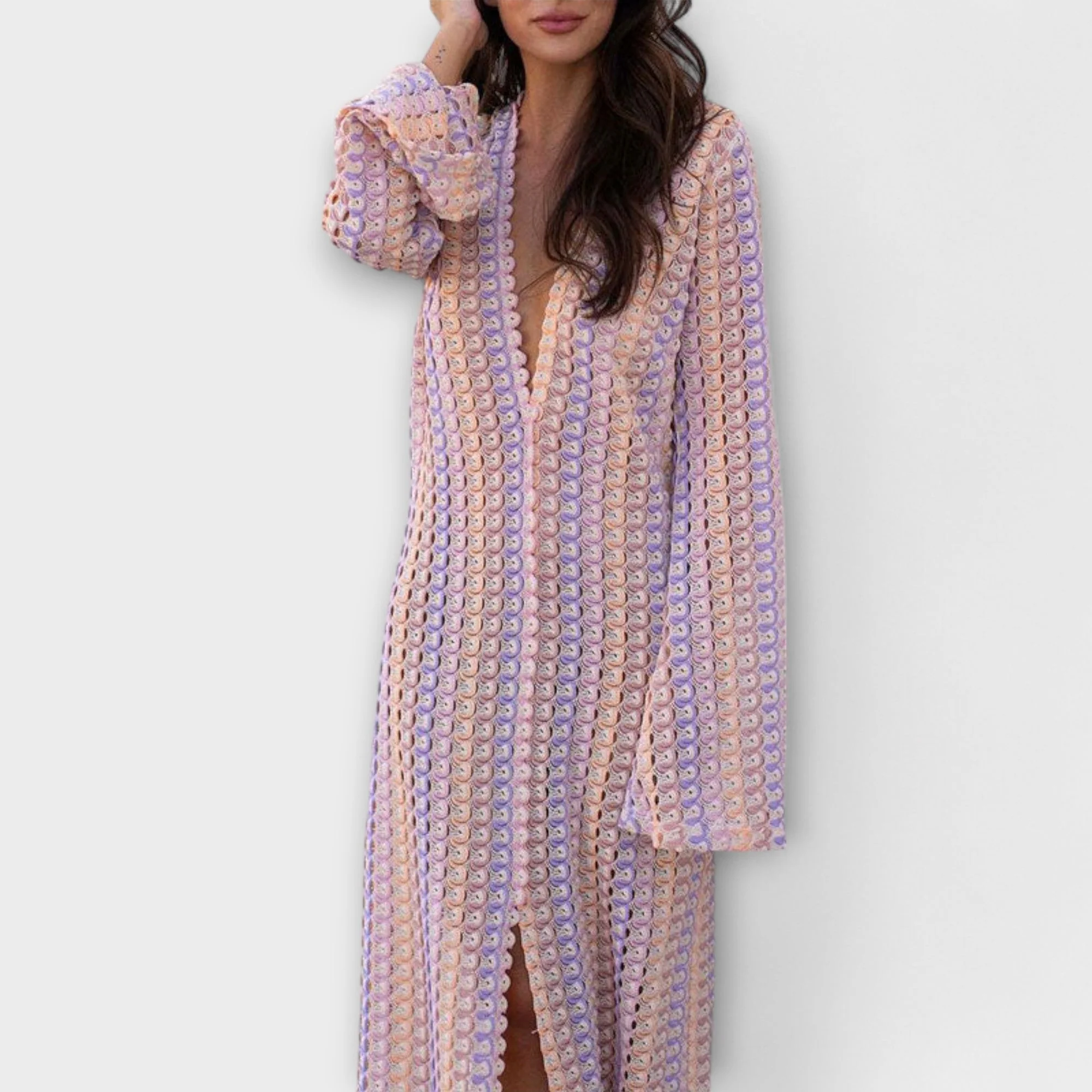 Eliora – Maxikleid mit V-Ausschnitt und Urlaubsflair - Image 3