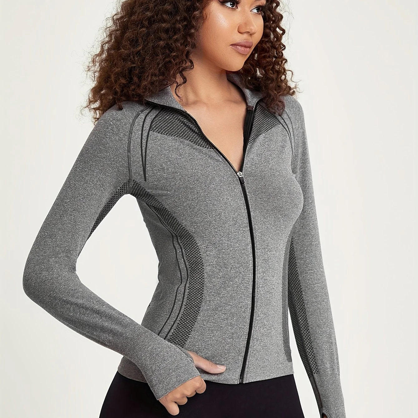Elisa | Nahtlose Sportjacke mit Reißverschluss - Image 5