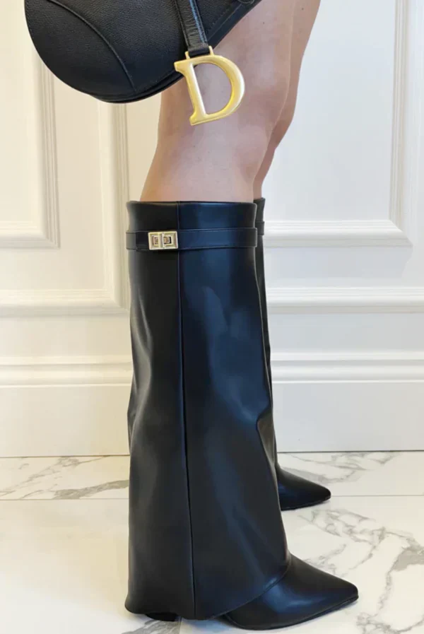 Elisara - Hochwertige kniehohe Stiefel aus Wildleder - Image 10