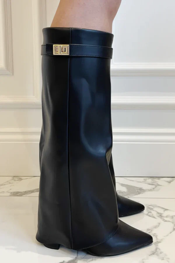 Elisara - Hochwertige kniehohe Stiefel aus Wildleder - Image 6