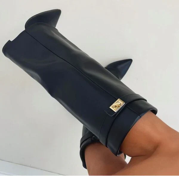 Elisara - Hochwertige kniehohe Stiefel aus Wildleder - Image 7