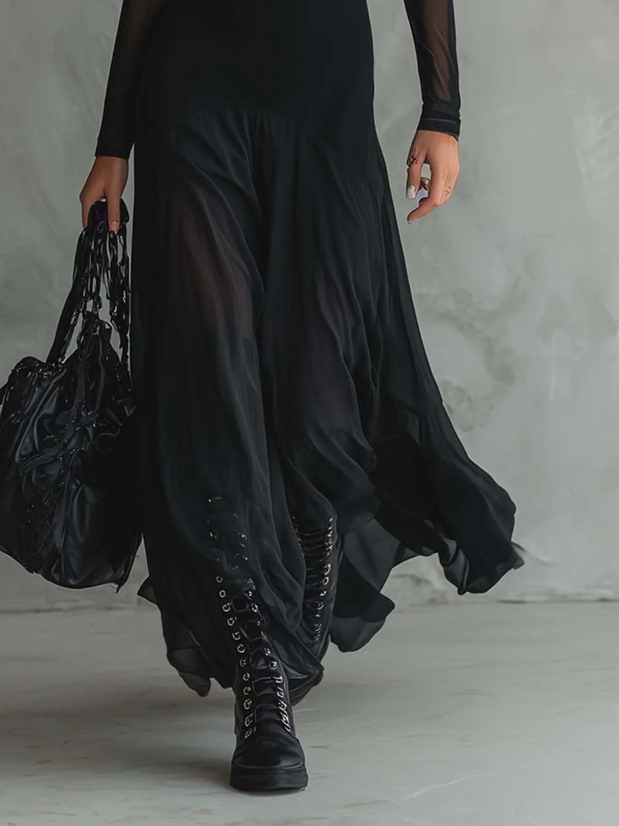 Eliza - Ätherisches Langarm-Maxikleid - Image 2