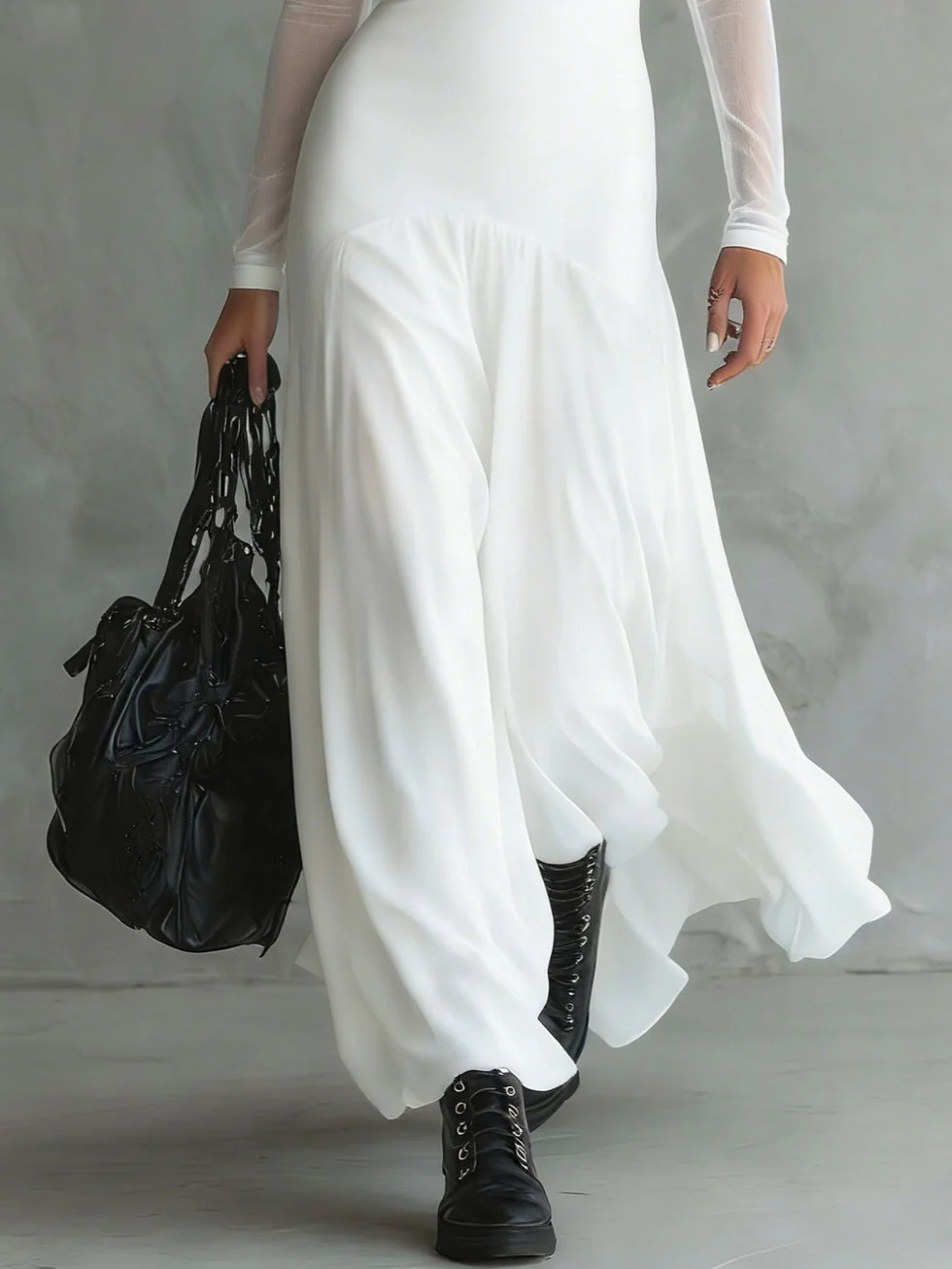 Eliza - Ätherisches Langarm-Maxikleid - Image 4
