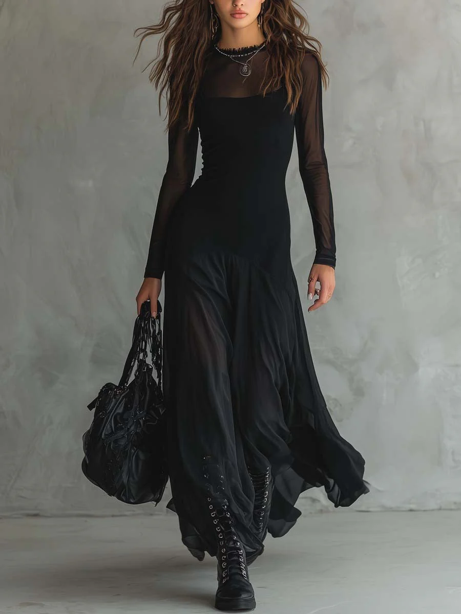 Eliza - Ätherisches Langarm-Maxikleid - Image 5