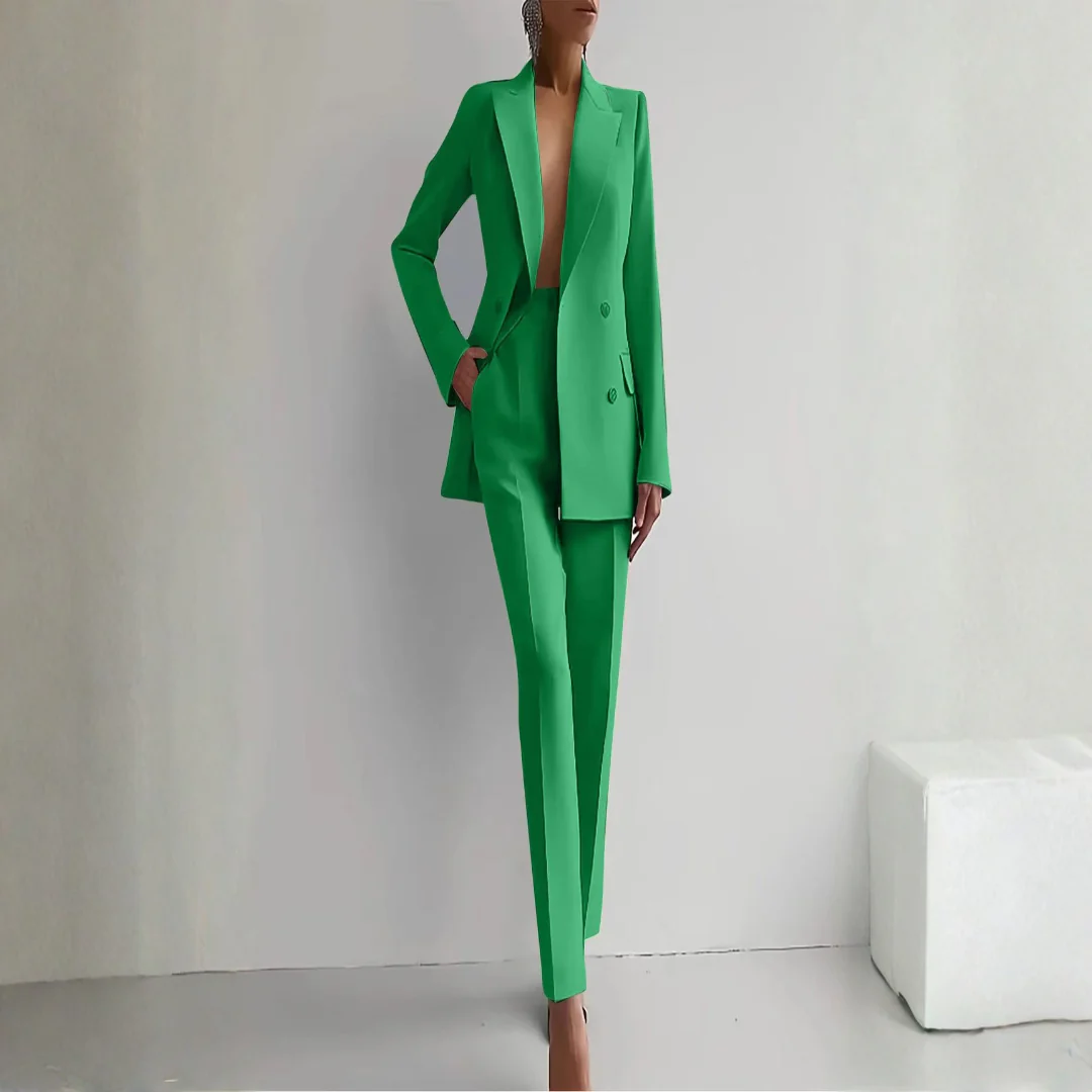 Elke | Damen Zweiteiler Blazer Hosen Set - Image 2