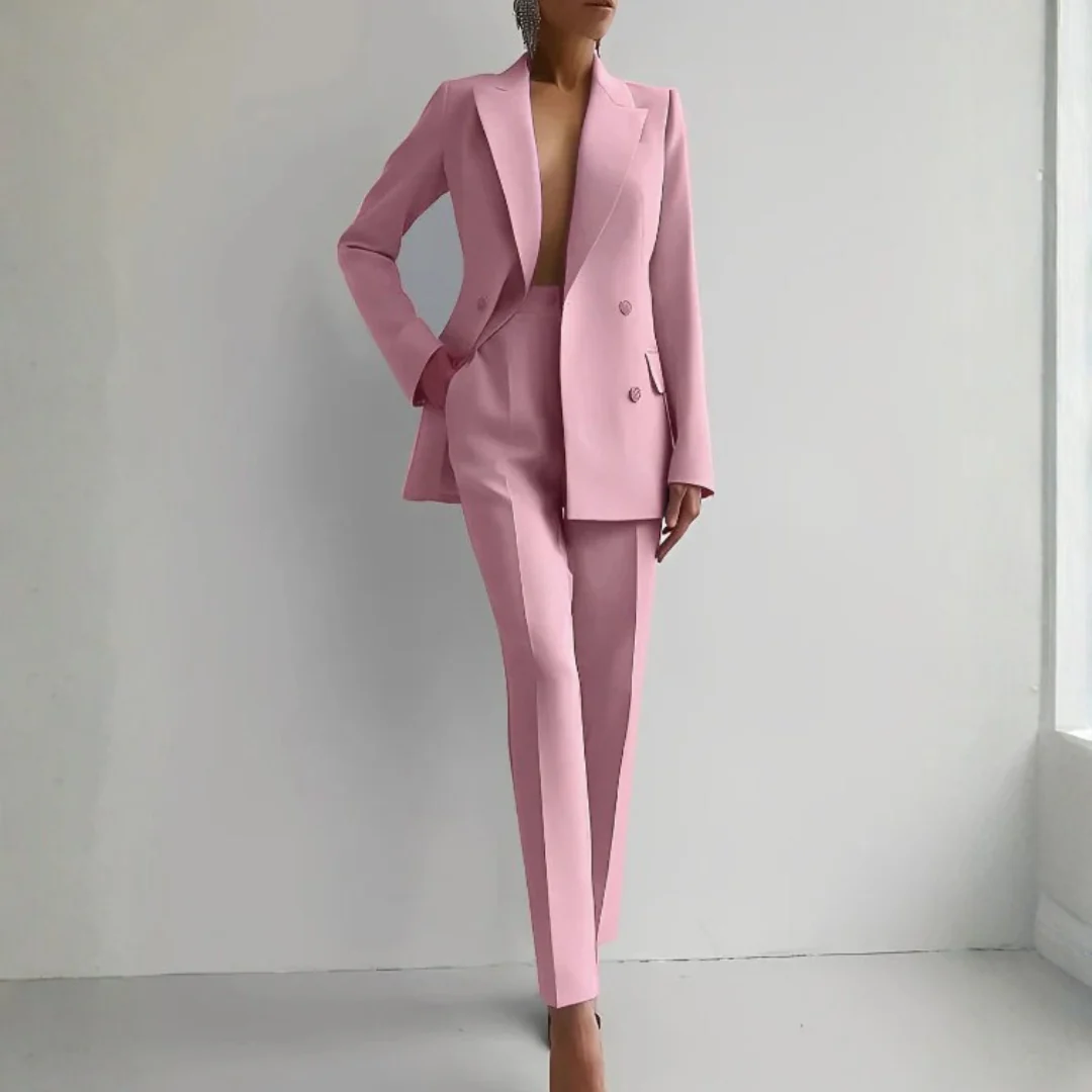 Elke | Damen Zweiteiler Blazer Hosen Set - Image 3