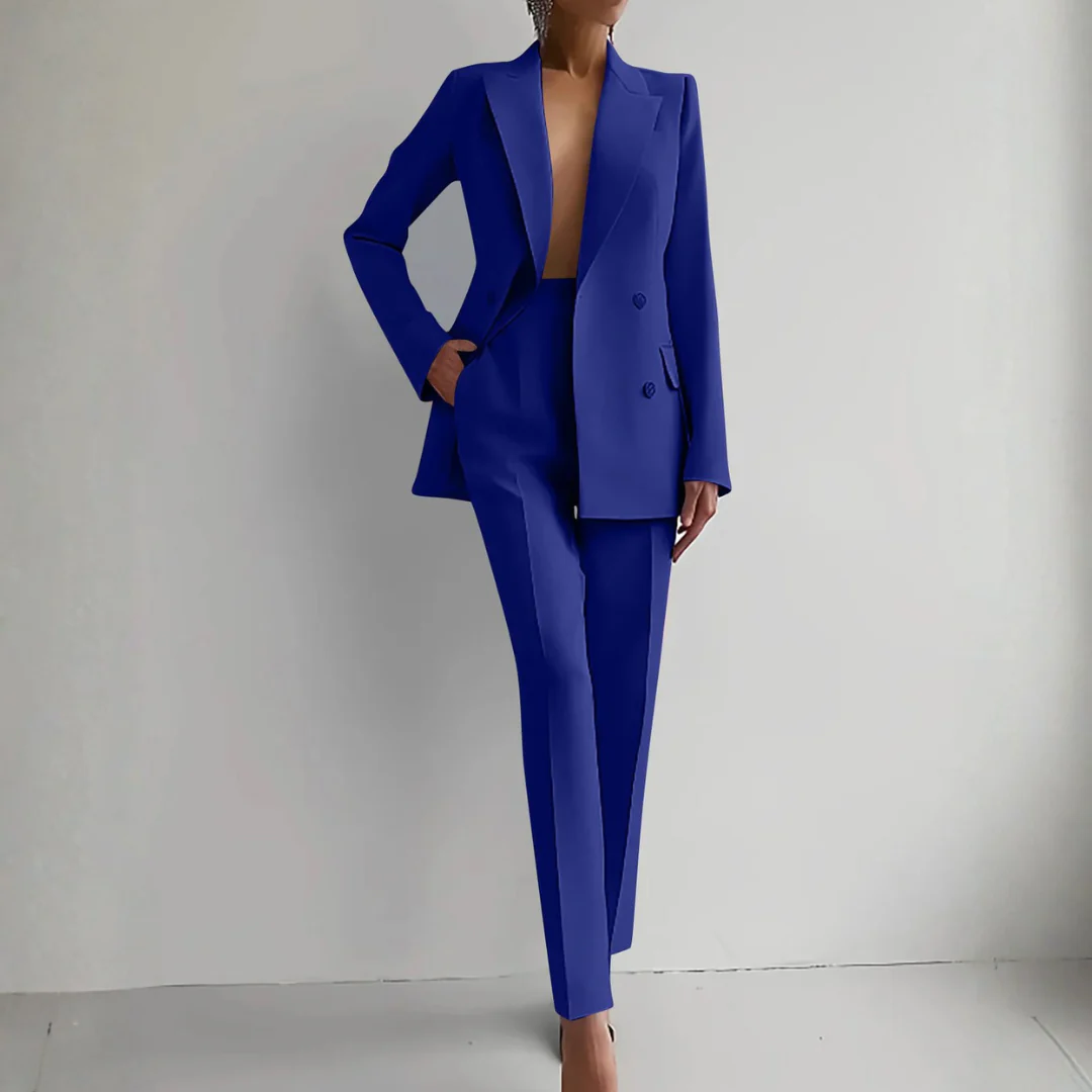 Elke | Damen Zweiteiler Blazer Hosen Set - Image 4
