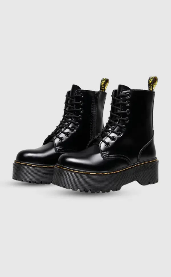 Ella | Elegante Plateaustiefel aus Leder – Stilvolle Schuhe mit Komfort - Image 2