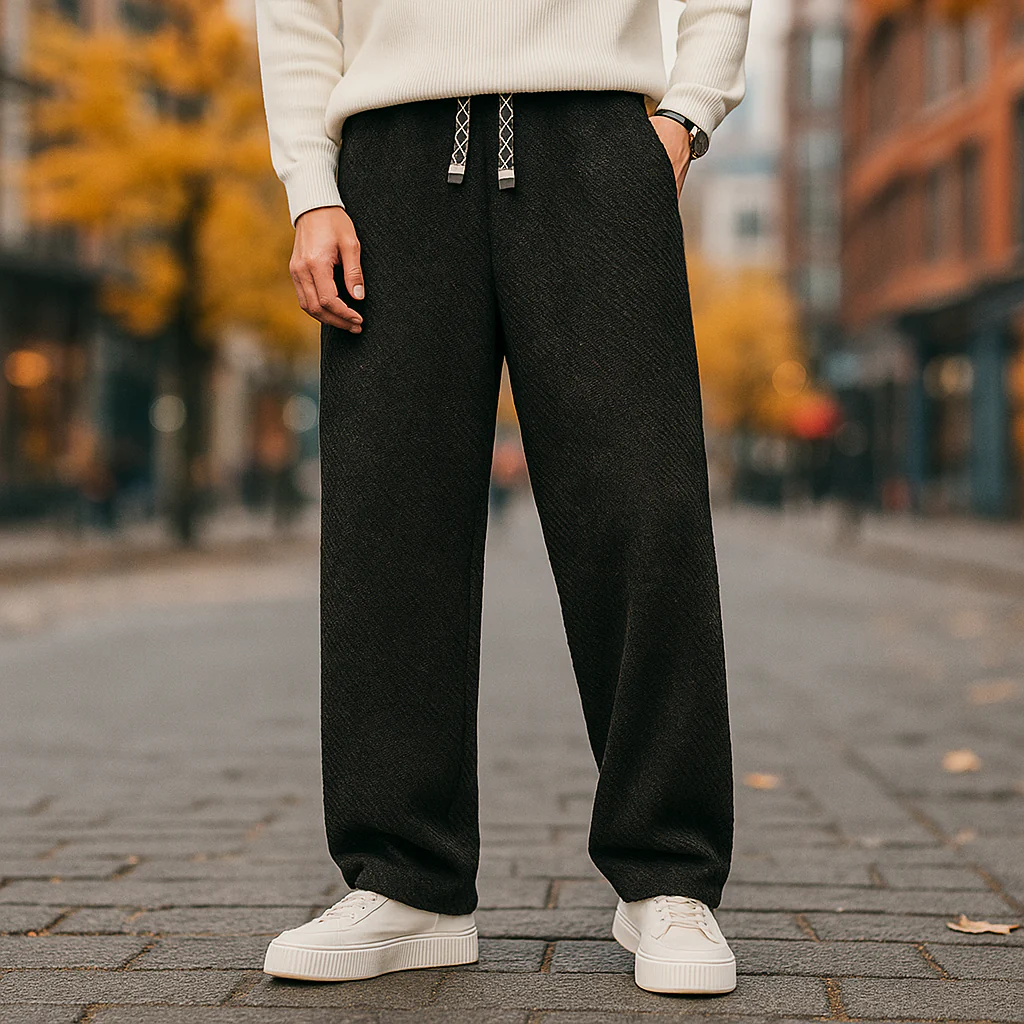 Elliot – Strukturierte Relax-Hose mit Kordelzug Herren - Image 2