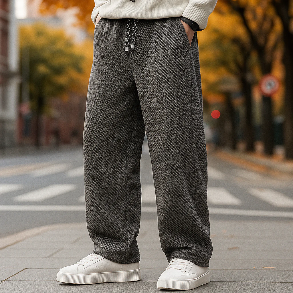 Elliot – Strukturierte Relax-Hose mit Kordelzug Herren - Image 3