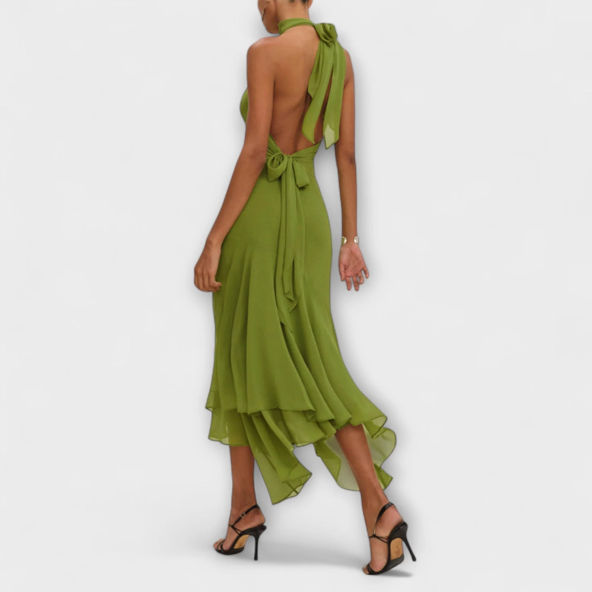 Elodie - Schickes asymmetrisches Maxikleid - Image 3