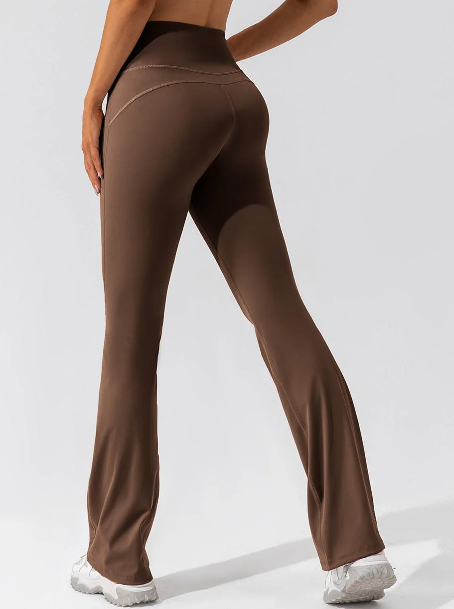 Elora | High-Waist Flare Leggings mit Crossover-Bund - Image 4