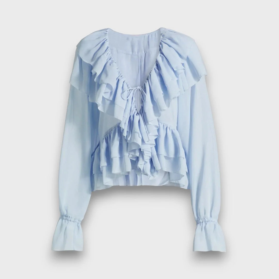 Elorie – Verspielte Volantbluse mit Retro-Flair - Image 3