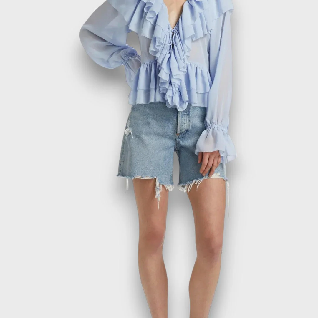 Elorie – Verspielte Volantbluse mit Retro-Flair - Image 4