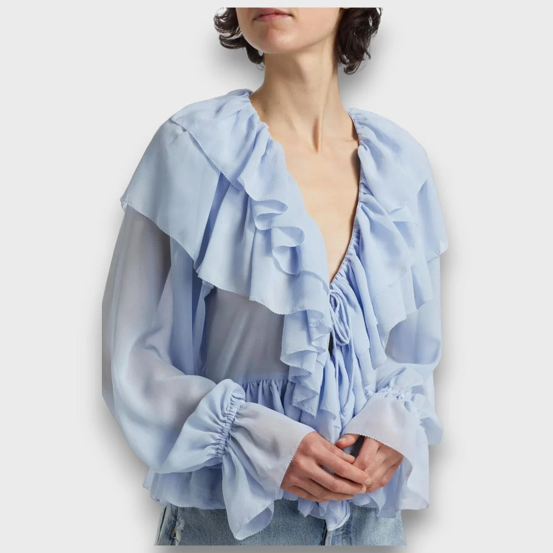 Elorie – Verspielte Volantbluse mit Retro-Flair - Image 5
