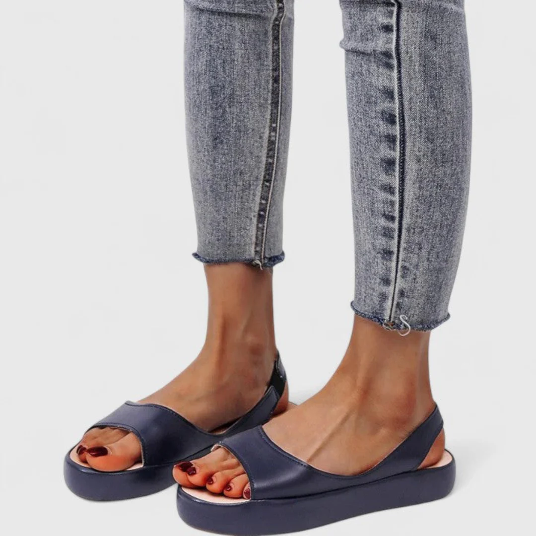 Elsa | Damen Plattform Slingback Sandalen - Image 2