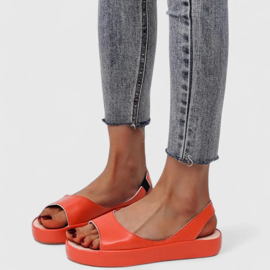 Elsa | Damen Plattform Slingback Sandalen - Image 3