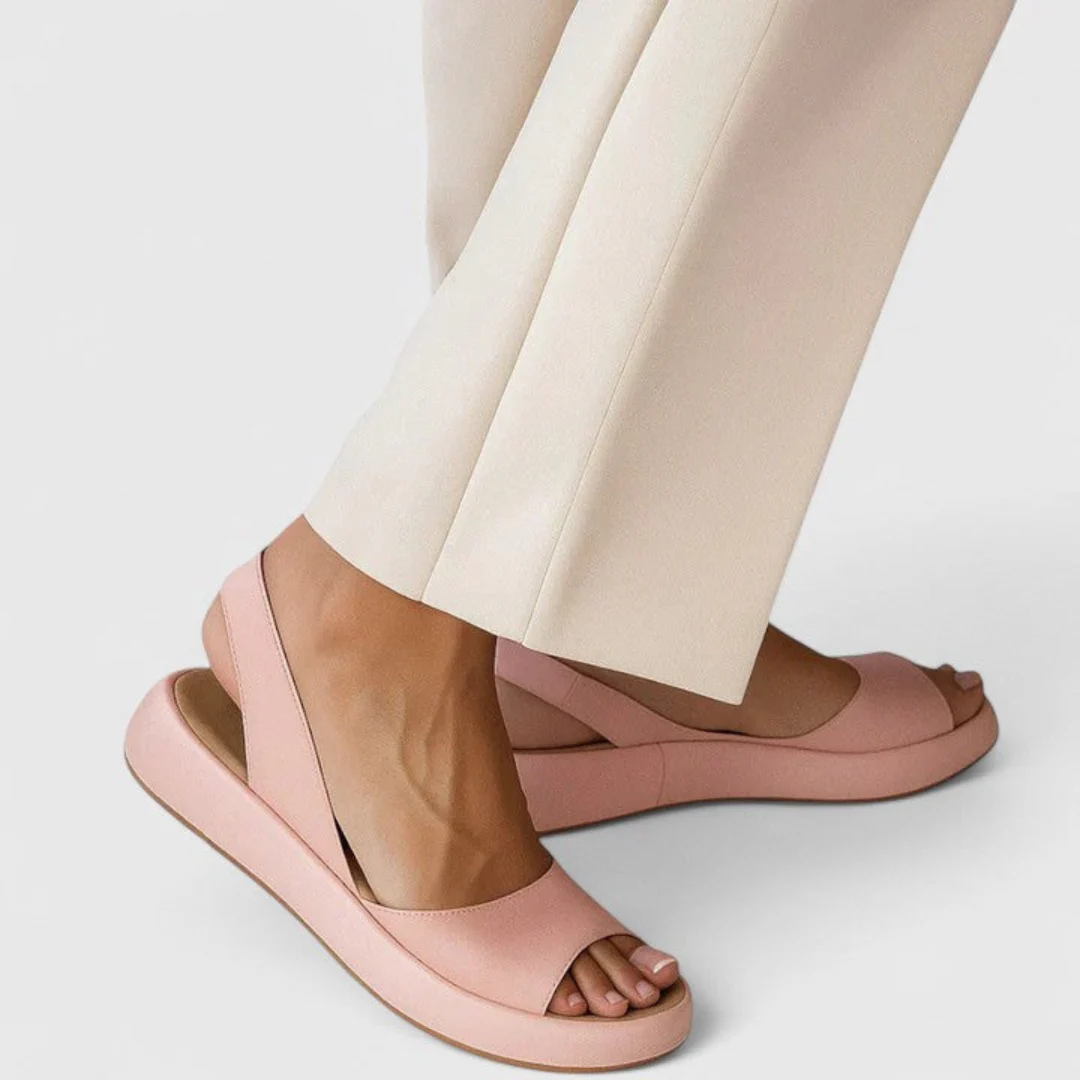 Elsa | Damen Plattform Slingback Sandalen - Image 4