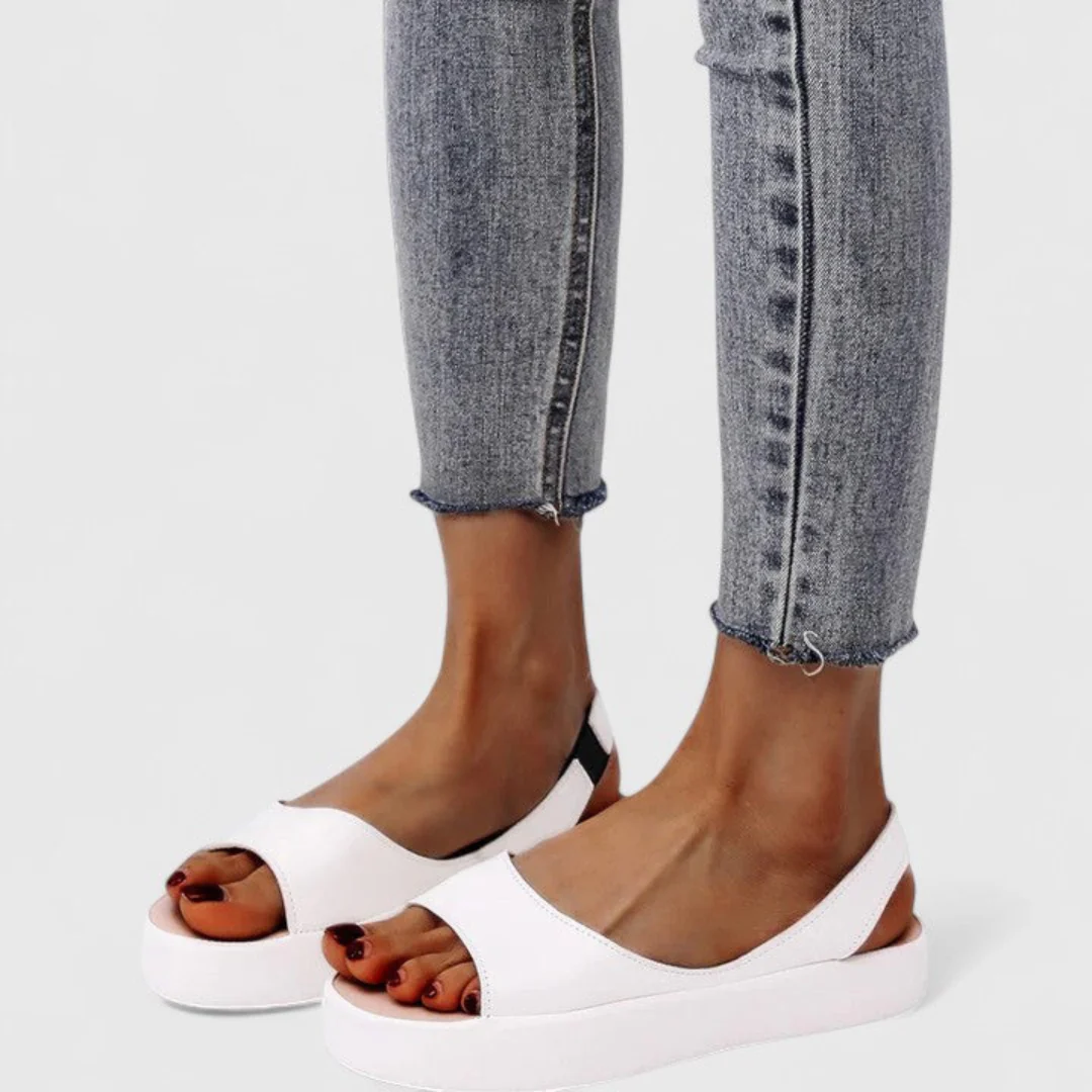 Elsa | Damen Plattform Slingback Sandalen - Image 5