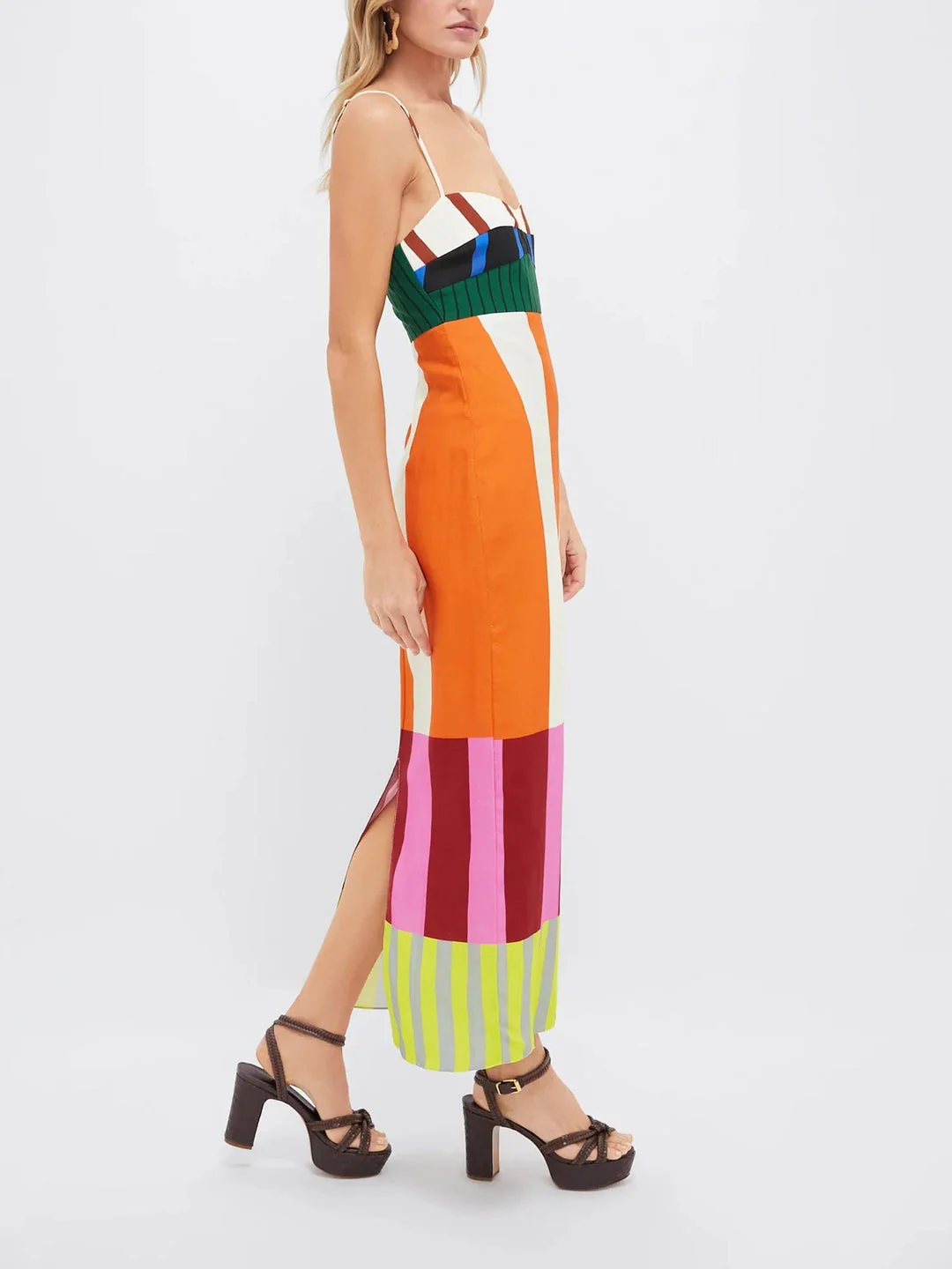 Elsa - Mehrfarbiges Langarmkleid - Image 2