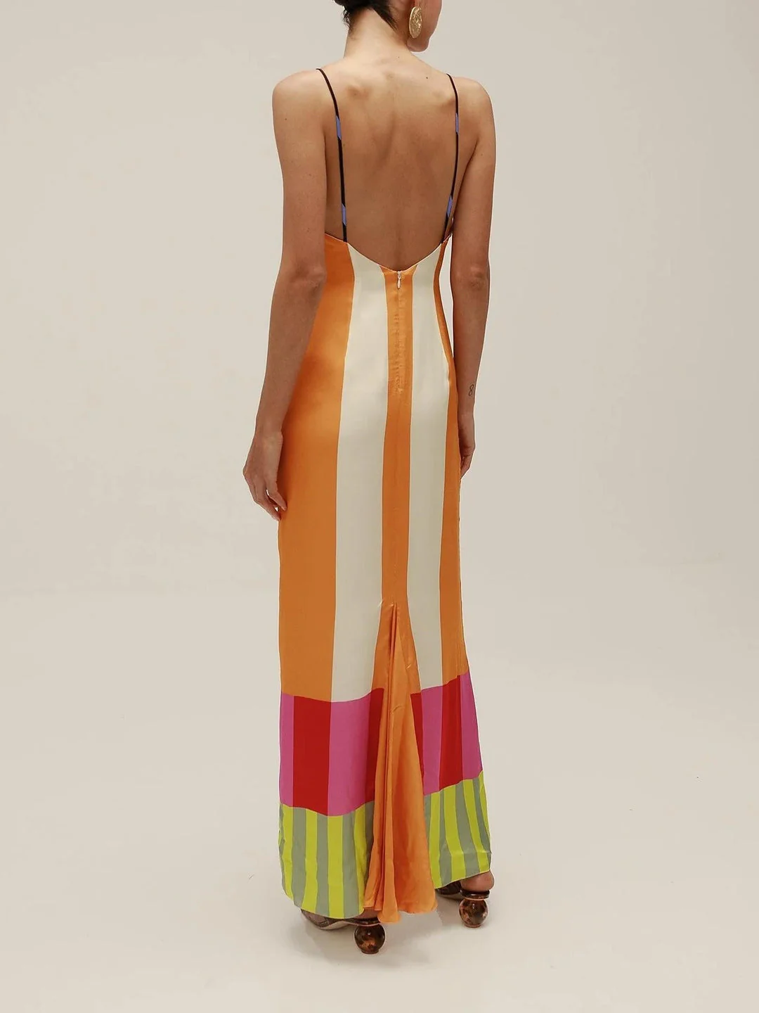Elsa - Mehrfarbiges Langarmkleid - Image 4