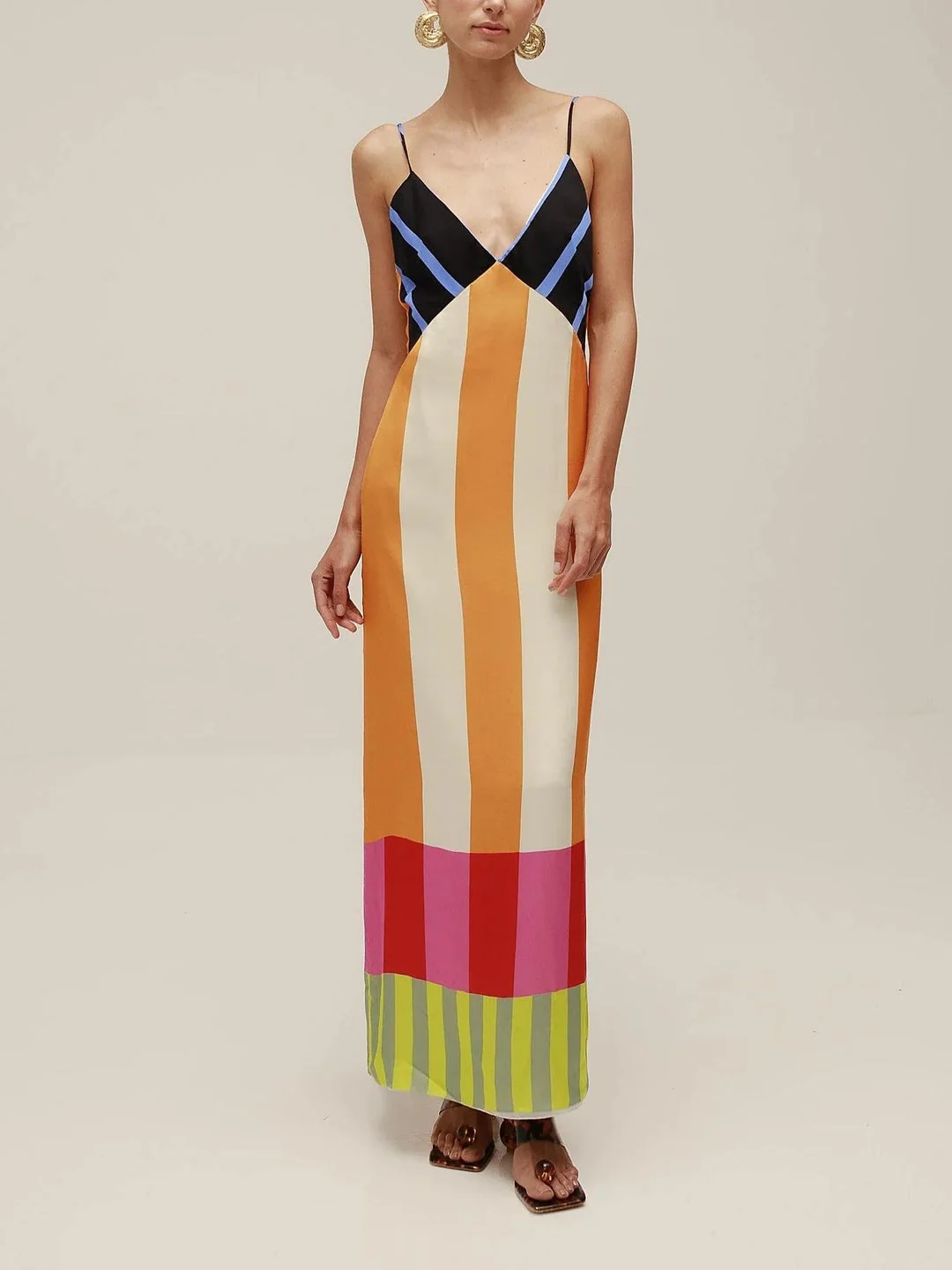 Elsa - Mehrfarbiges Langarmkleid - Image 6