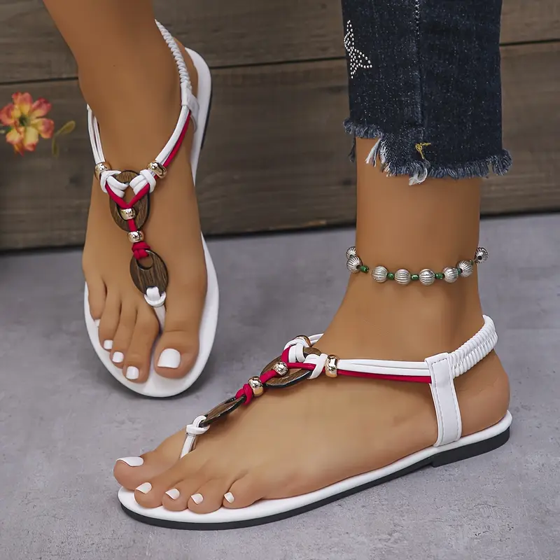 Elsie | Schicke geflochtene flache Sandalen - Image 3