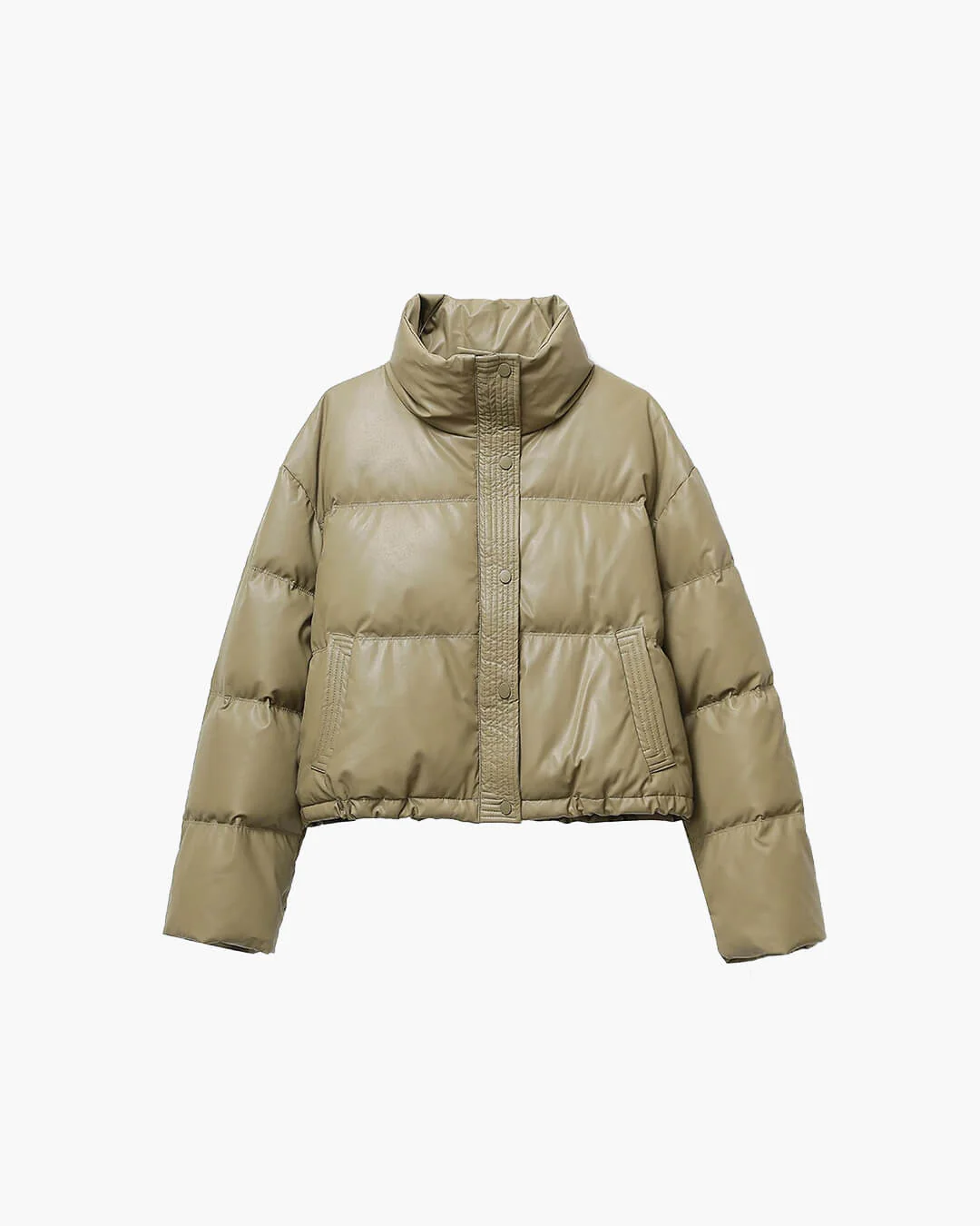 Elva | Damen Steppjacke Kurz Loose Fit Mit Stehkragen - Image 2