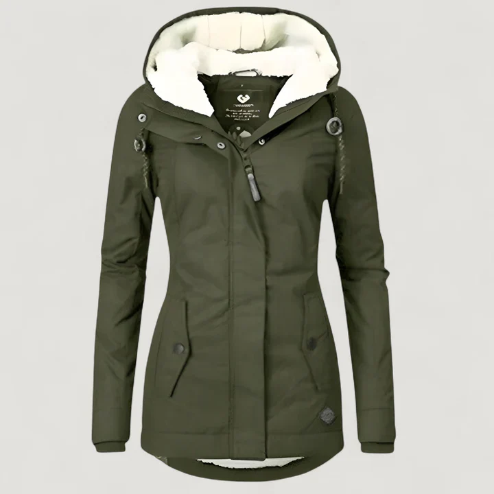Elva | Warme Damenjacke mit Kapuze - Image 4