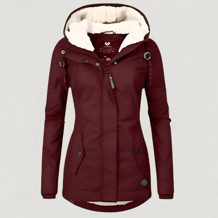 Elva | Warme Damenjacke mit Kapuze - Image 5
