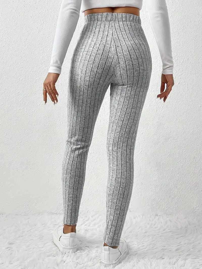 Elvida – Rippstrick-Leggings mit hohem Bund - Image 4