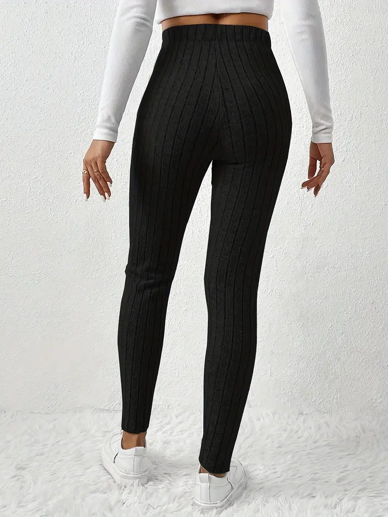 Elvida – Rippstrick-Leggings mit hohem Bund - Image 6