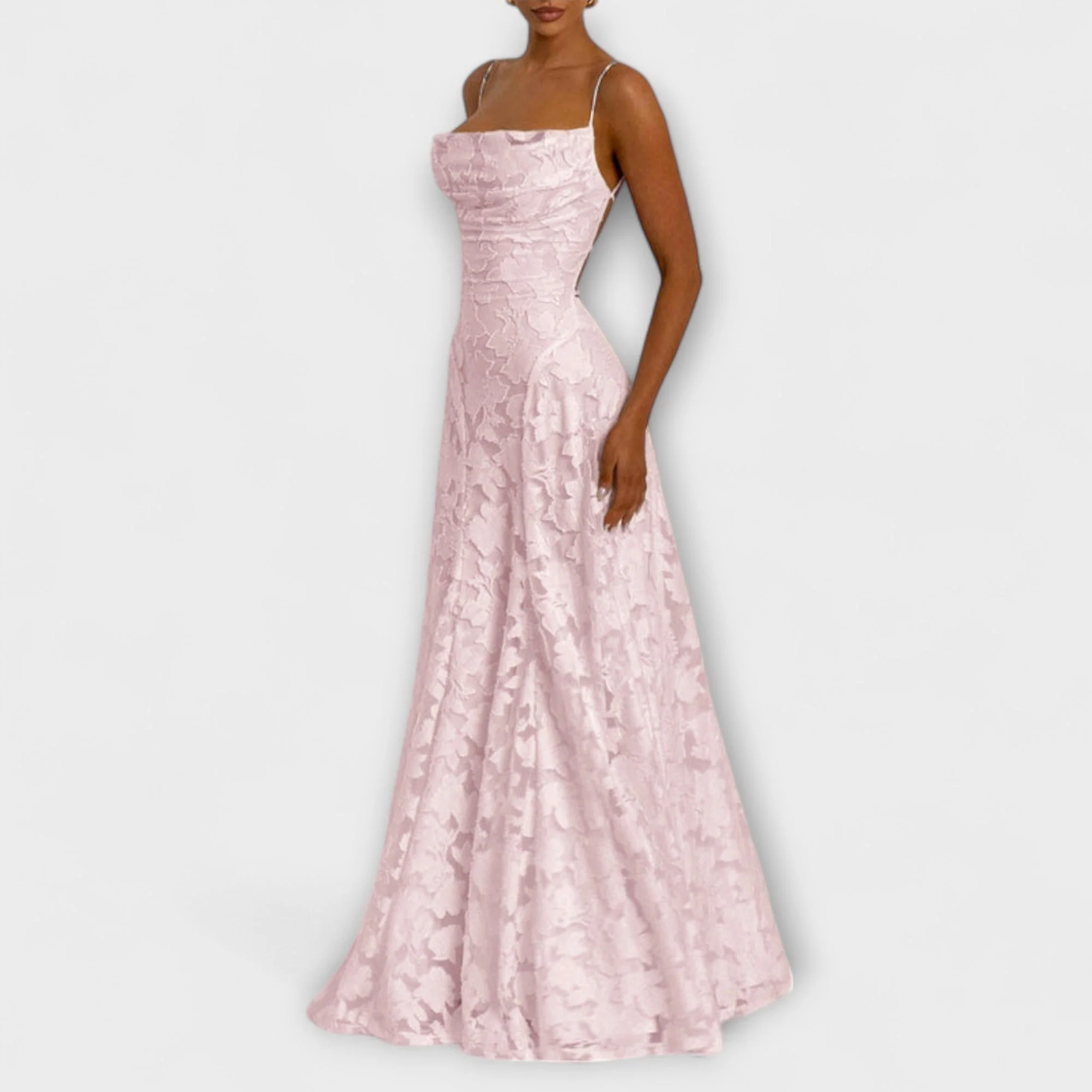 Emberly - Elegantes Jacquard-Maxikleid für besondere Anlässe - Image 6