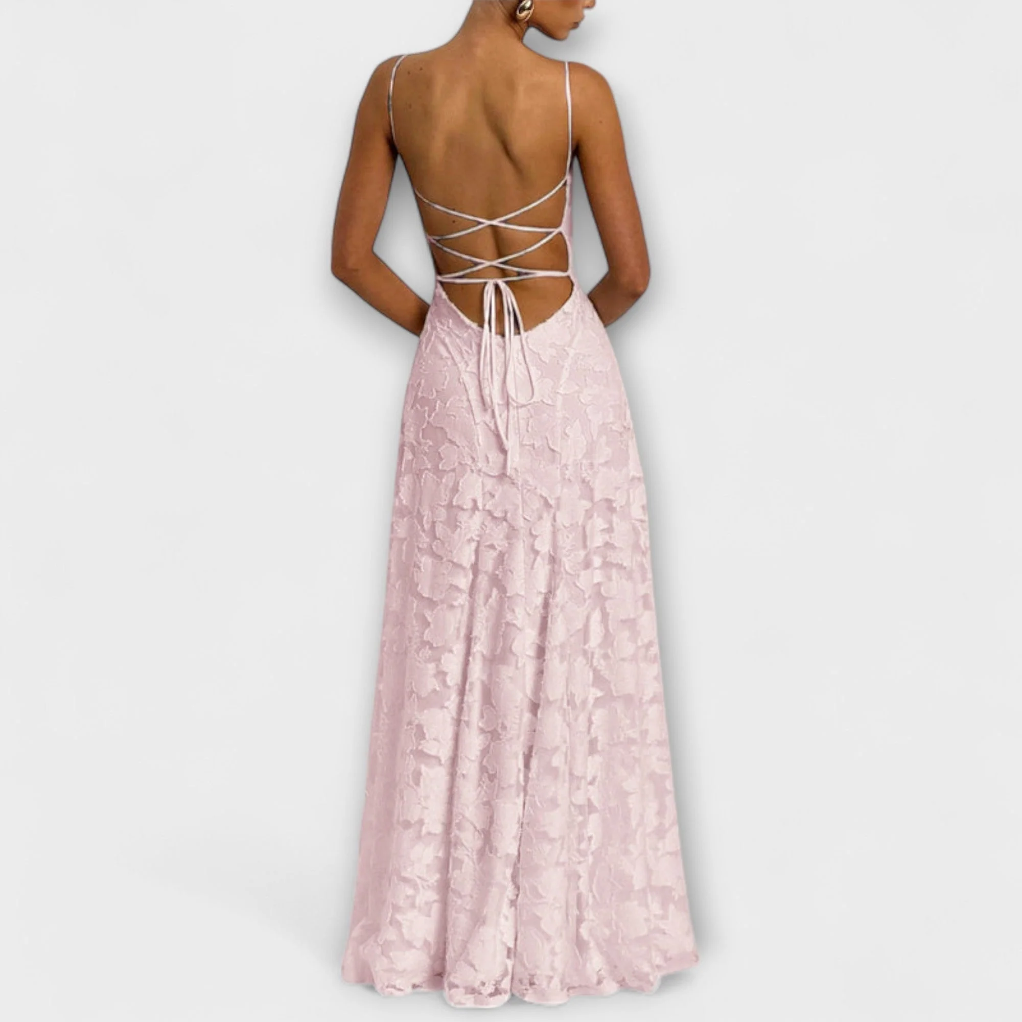 Emberly - Elegantes Jacquard-Maxikleid für besondere Anlässe - Image 7