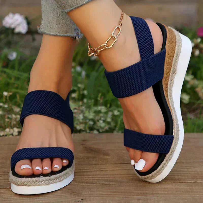 Emilia | Damen Orthopädische Kreuzriemen Plattform Sandalen - Image 5