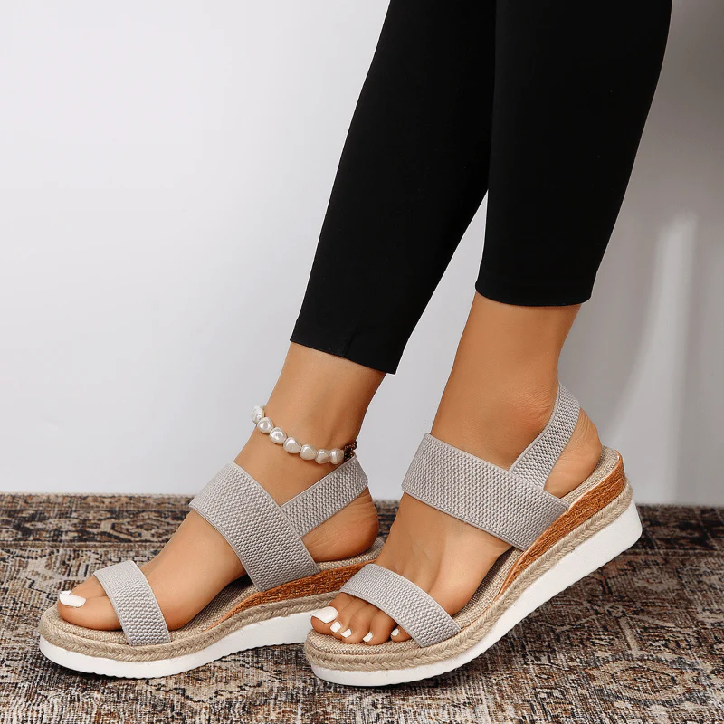 Emilia | Damen Orthopädische Kreuzriemen Plattform Sandalen - Image 6